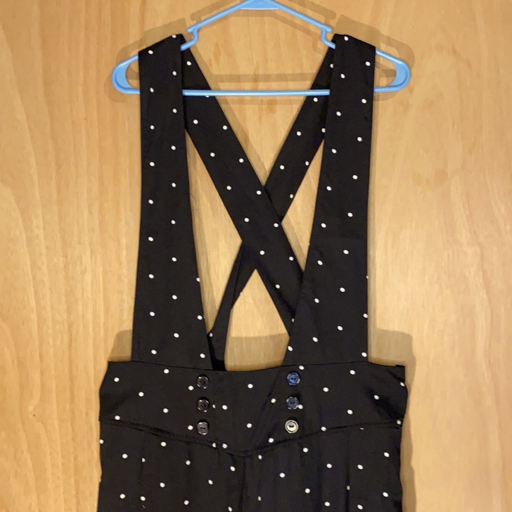 Brand new with tags. Women’s polka dot overalls/jumpsuit